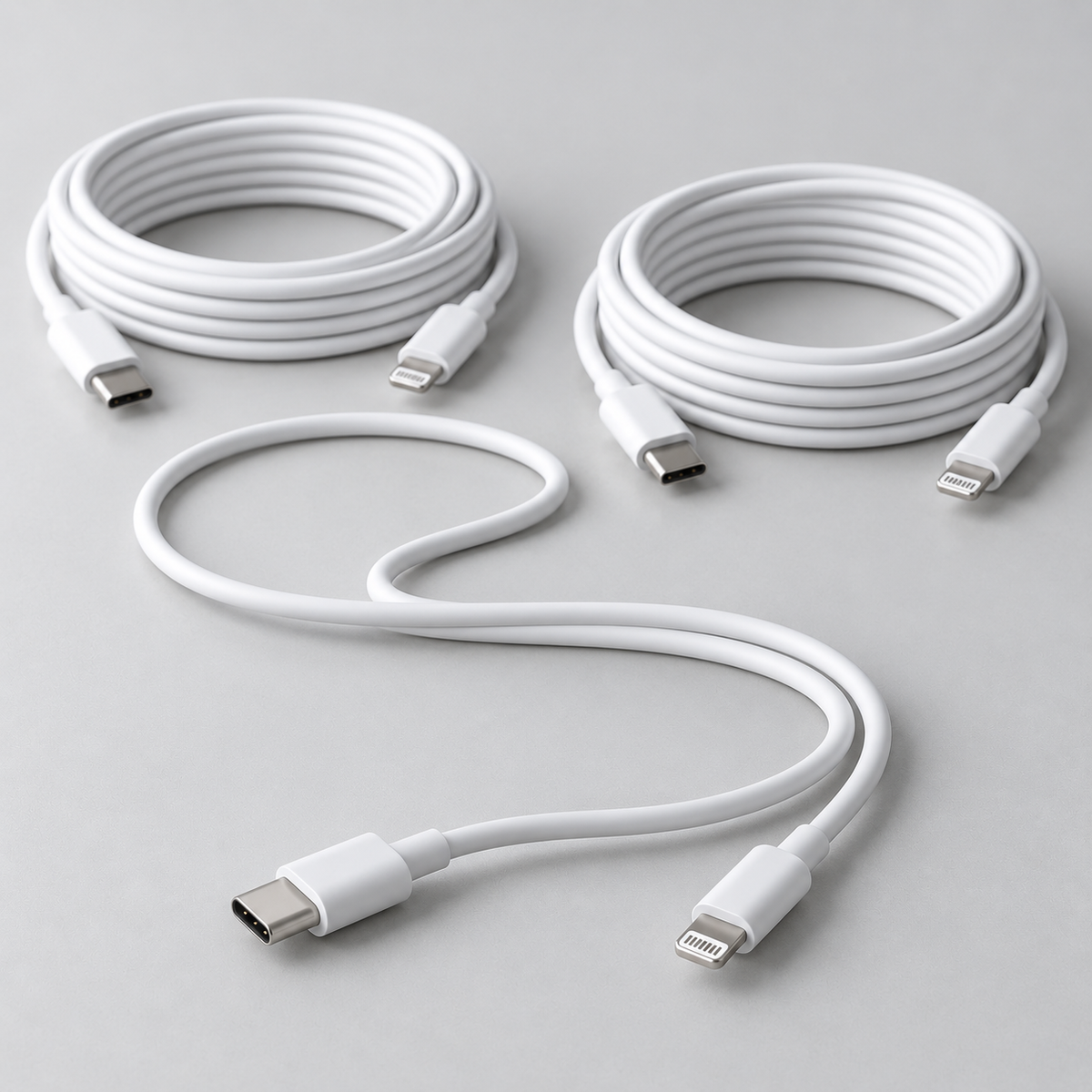 3-Pack USB-C to Lightning Cable – 6 ft