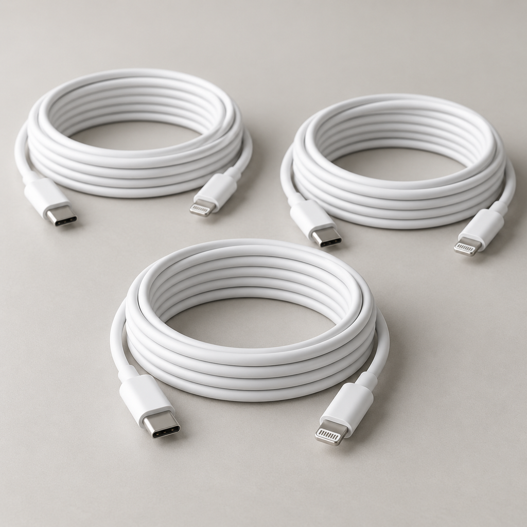 3-Pack USB-C to Lightning Cable – 3 ft